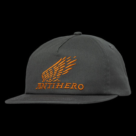 Antihero Motorized Snapback Hat Charcoal/Orange Unisex