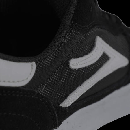 Lakai - Cambridge Black/White Suede Skateboard Shoes