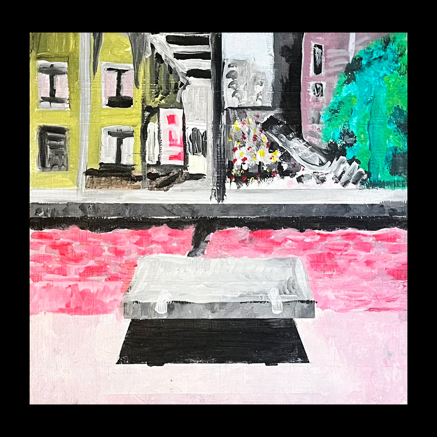 Andrew Patrick Moore "China Banks Bench" Painting