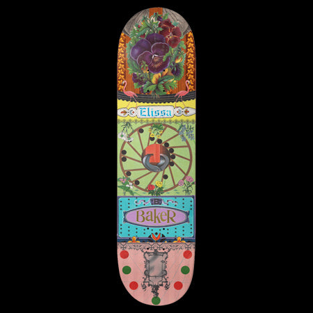 Baker Elissa Steamer Ephemera Skateboard Deck 8.25