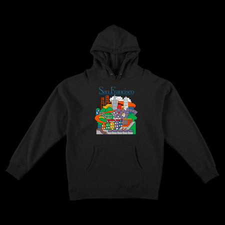 Real SF Travel Hoodie All Sizes - Black