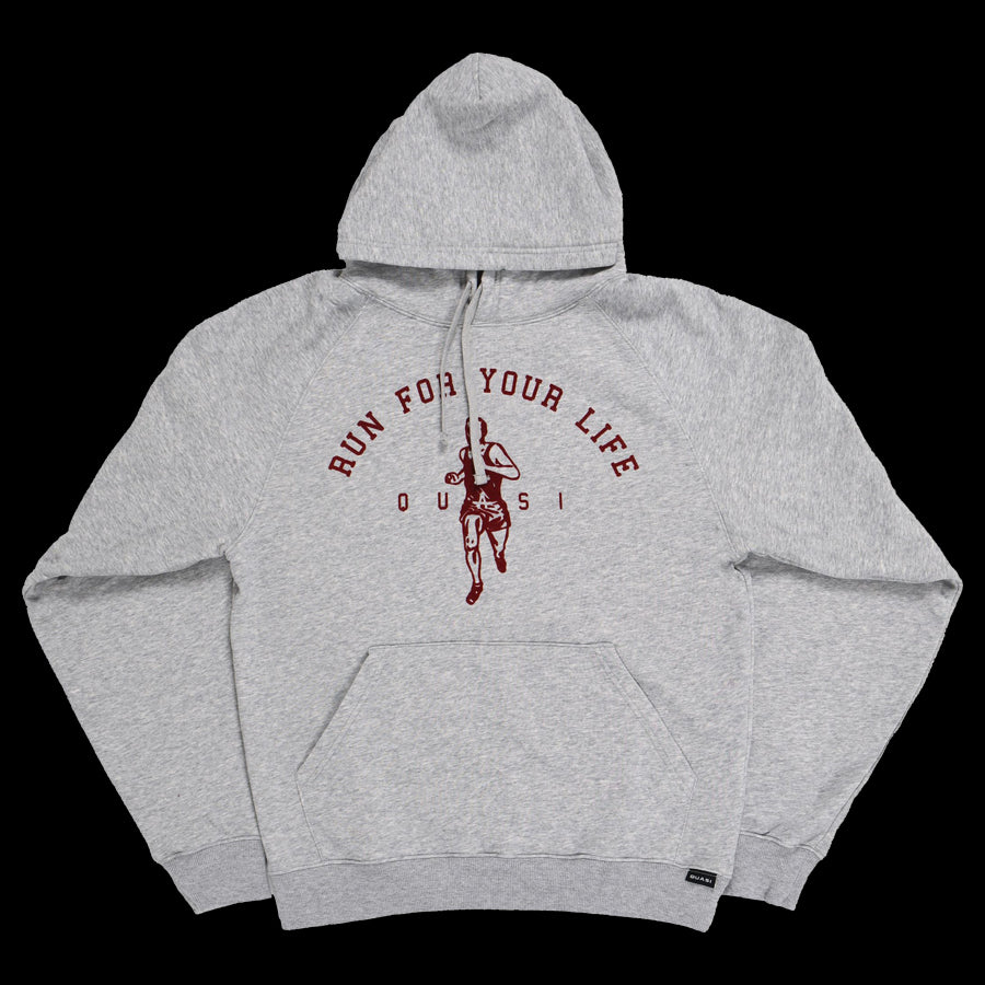 Quasi "Run" Hoodie - Heather Grey