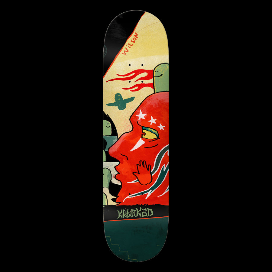 Krooked Wilson Three Star Skateboard Deck 8.5
