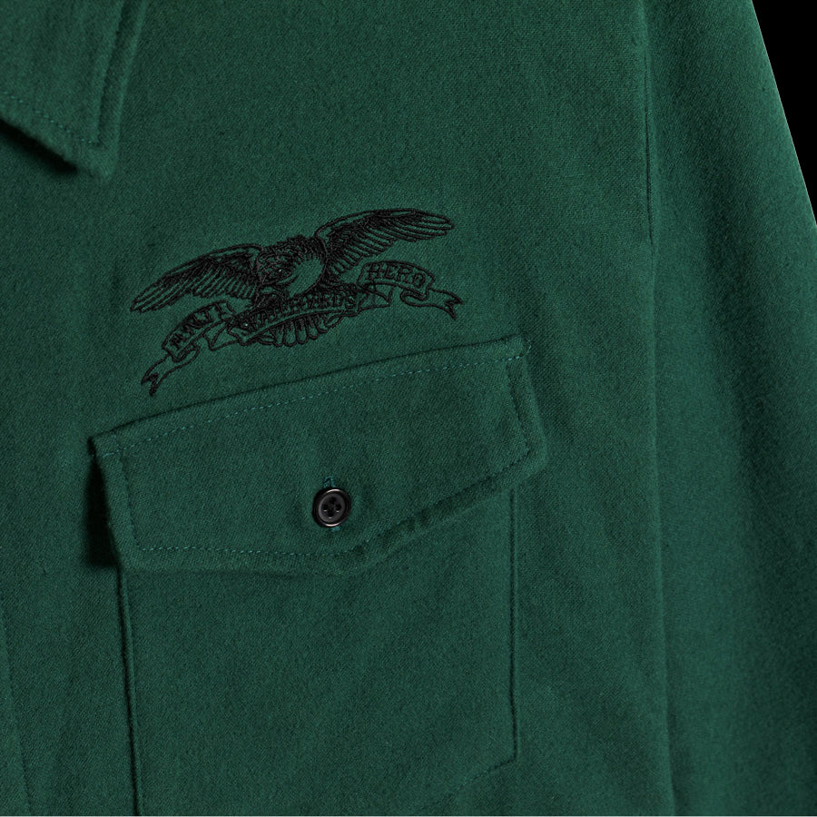Antihero Eagle Flannel Dark Green