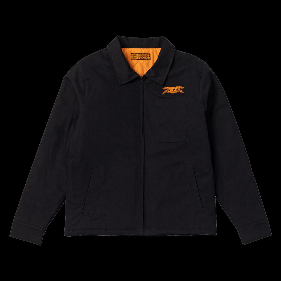 Antihero Basic Eagle Stash Jacket - Black/Orange