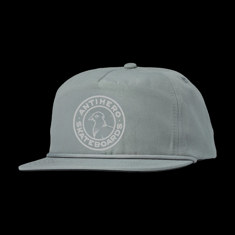 Antihero Basic Pigeon Round Snapback Hat Grey