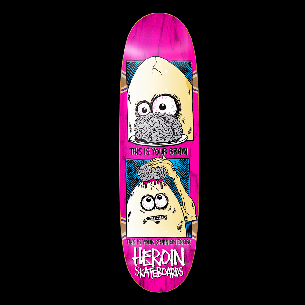 Heroin Skateboards "Brain on Eggs" Deck 9.5