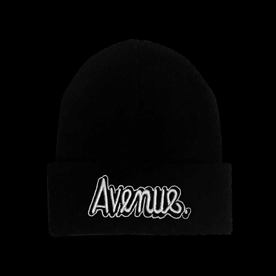 Avenue SF Embroidered Ben Davis Beanie Black