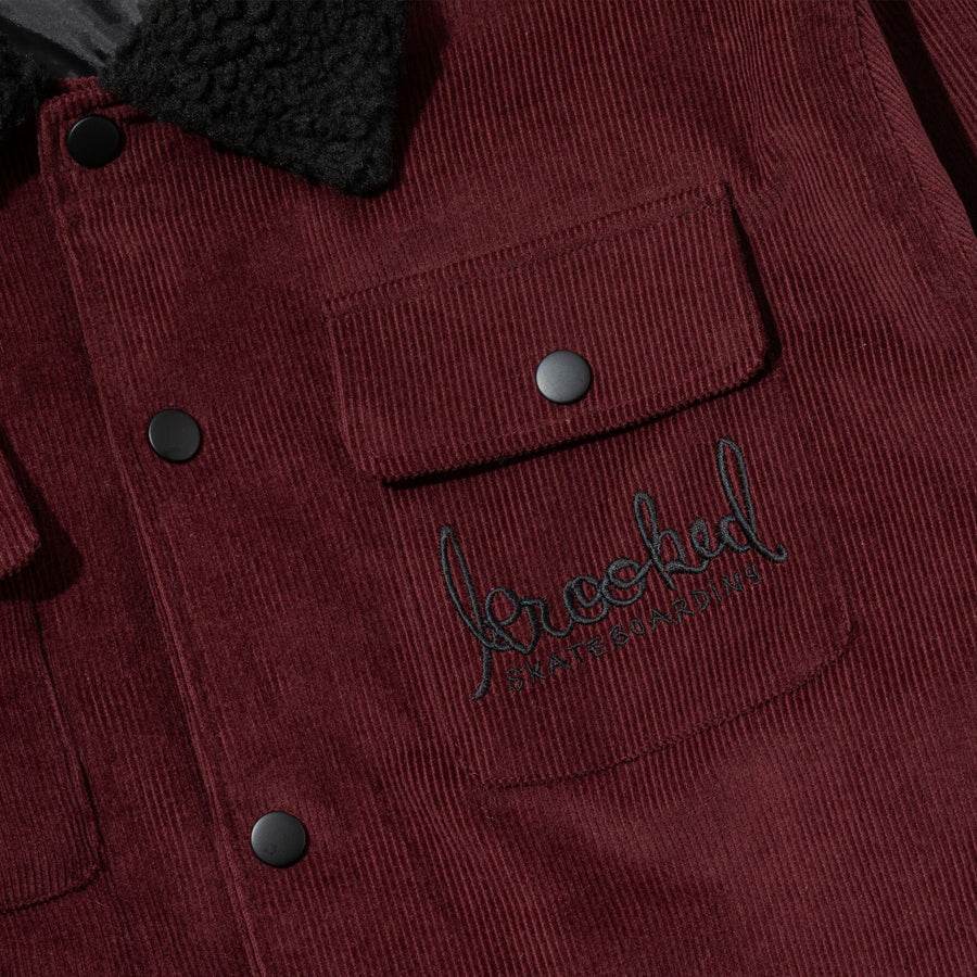 Krooked Skript Jacket Burgundy