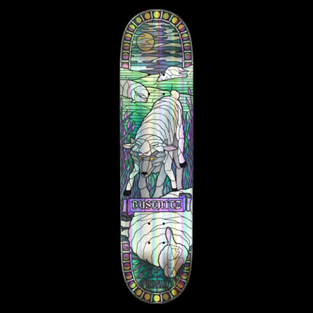 Real Busenitz Holographic Cathedral Skateboard Deck 8.38