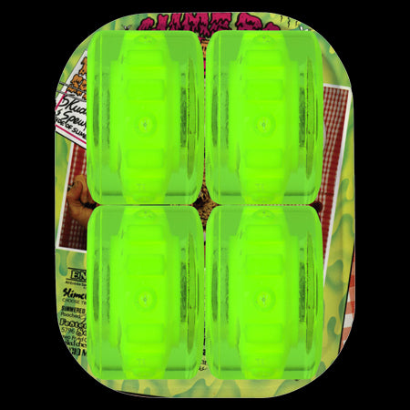 60mm SB Cafe Light Ups OG Slime Green 78a Slime Balls Skateboard Wheels