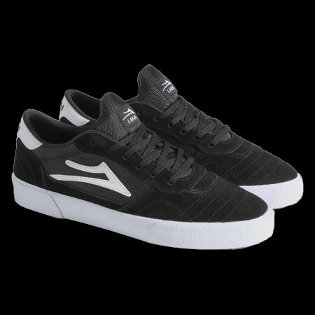 Lakai - Cambridge Black/White Suede Skateboard Shoes