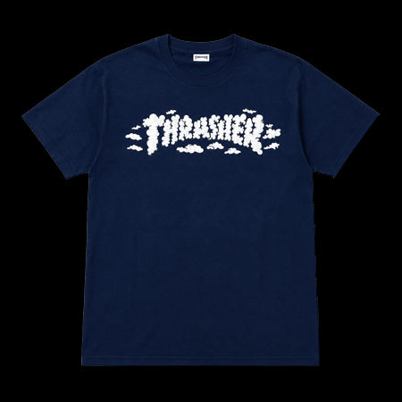 Thrasher Clouds By Spanky Tee - Navy