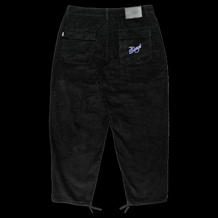 Snack Mic Check Corduroy Pants - Black