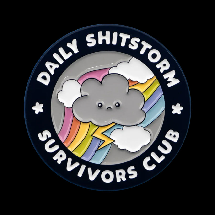Daily Shitstorm Survivors Club Enamel Pin