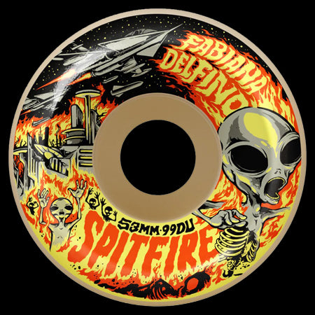 Spitfire F4 99a Fabiana Delfino Invasion Conical Full Skateboard Wheels ALL SIZES