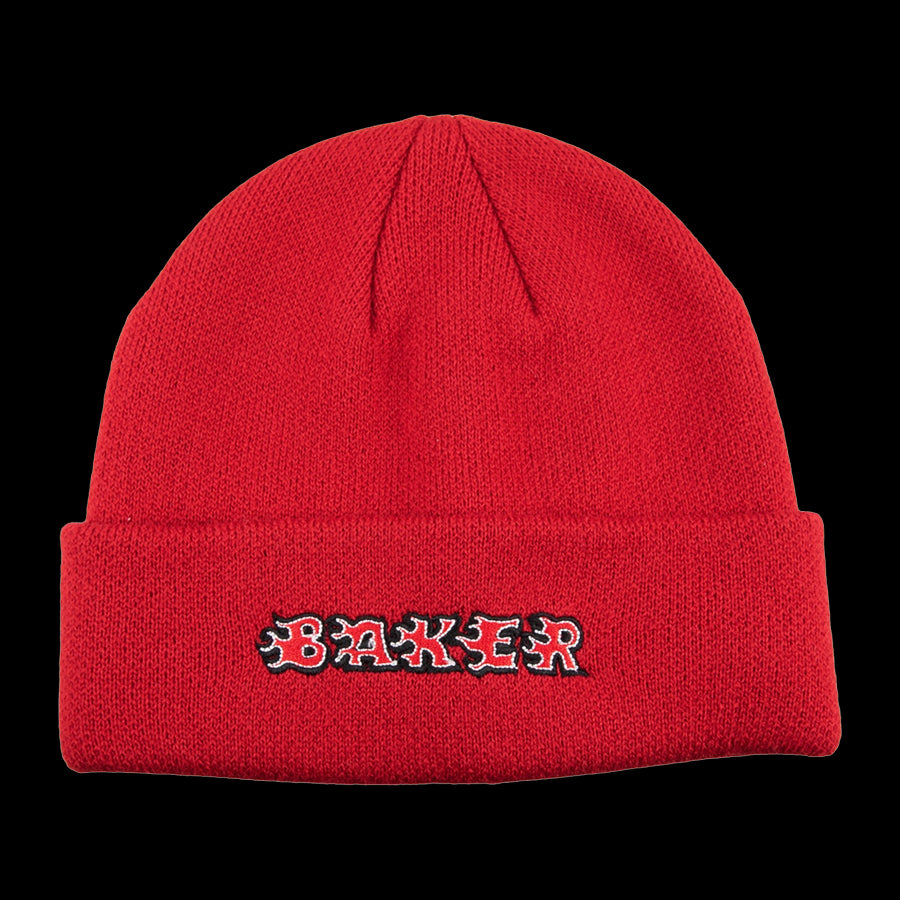 Baker "Flames" Beanie - Red
