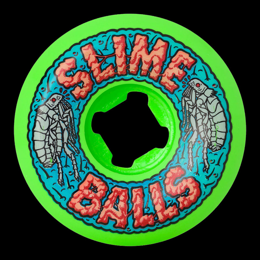 Slime Balls 56mm Flea Balls Speed Balls Green 99a Skateboard Wheels
