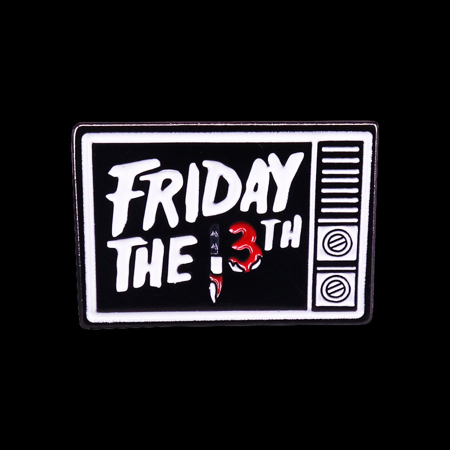 Friday The 13th TV Enamel Pin