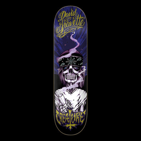 Creature Gravette Hippie Skull 20th Pro Skateboard Deck 8.3in x 32.2in