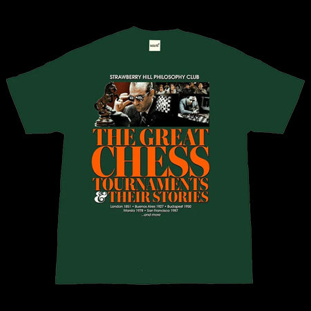 Strawberry Hill Philosophy Great Chess Tournaments Tee - Pine Green