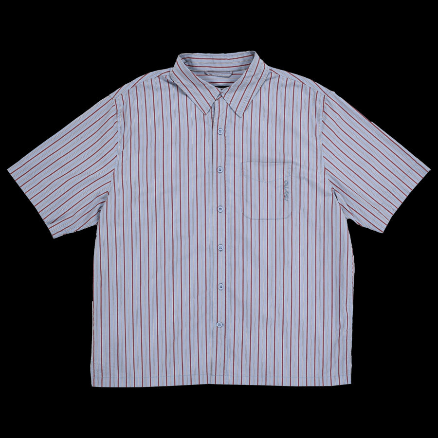 Quasi "Kalvin" Short Sleeve Button Up Shirt - Blue