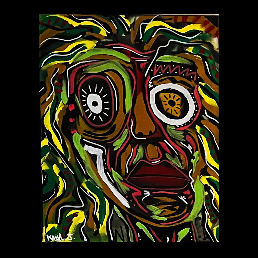 Kayl Johnson "Mad Lion" Painting