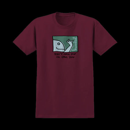 Krooked "Call Me" Tee - Burgundy
