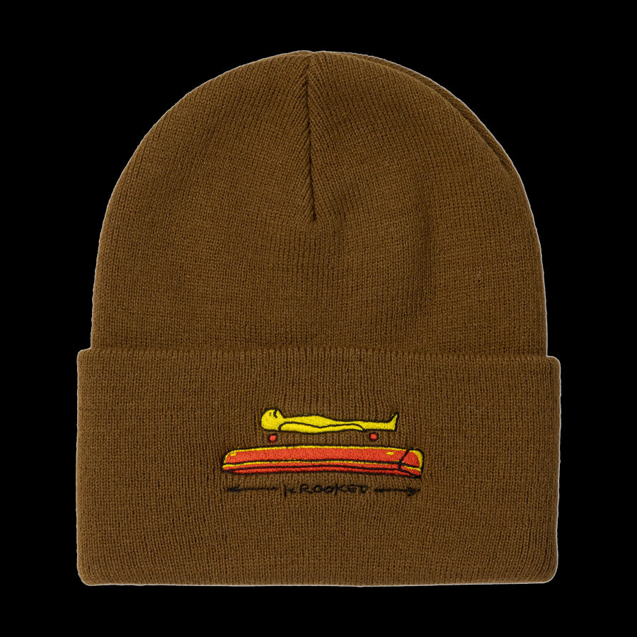 Krooked Koffin Beanie - Brown