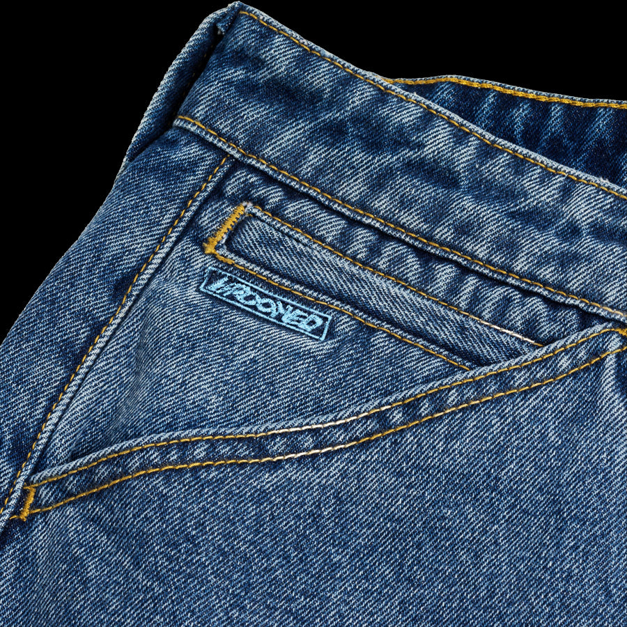 Krooked Skateboards Eyes Denim Stone Wash Twill Pants