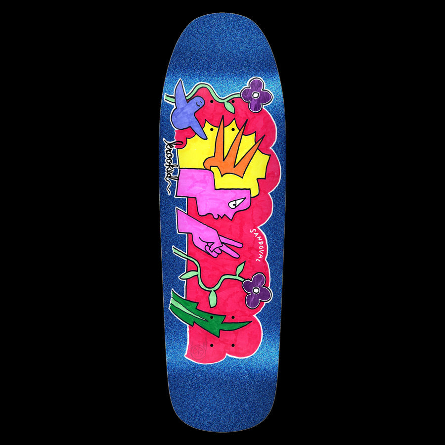 Krooked Sandoval Peace Sign Skateboard Deck 9.81