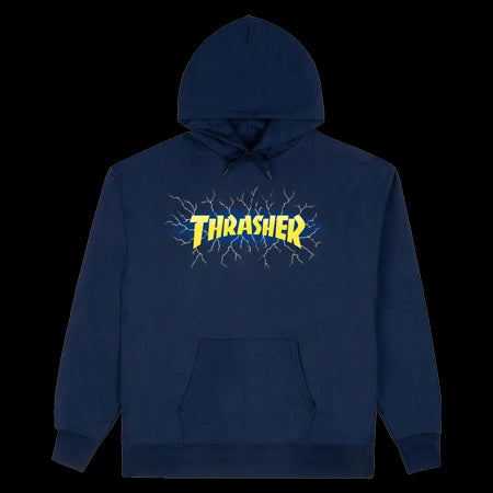Thrasher Lightning Hoodie - Navy