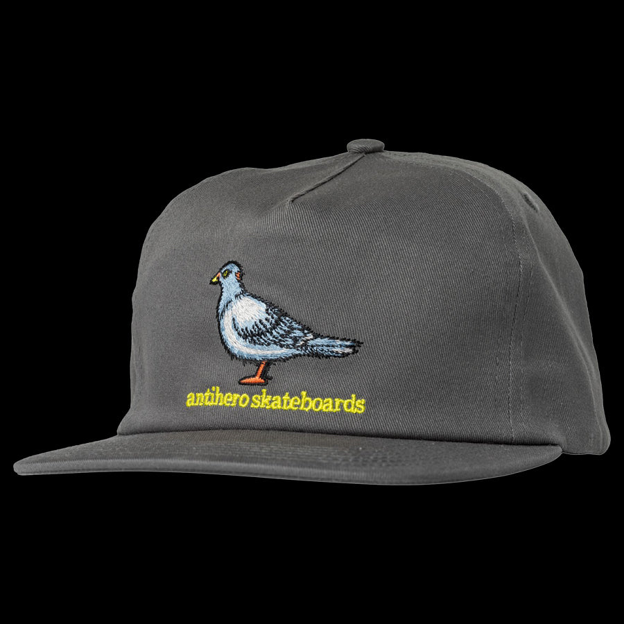 Antihero Lil Pigeon Snapback Hat - Charcoal Grey Unisex