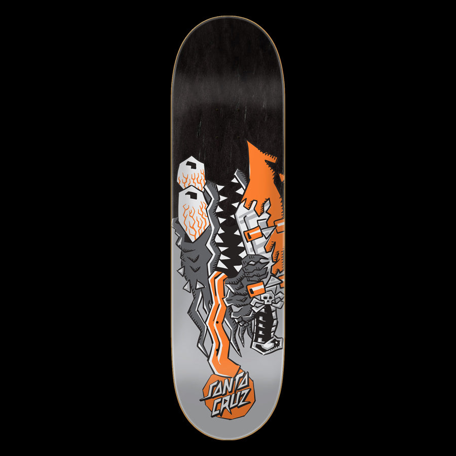 Santa Cruz Meek Scratched Slasher Feelbase Pro Skateboard Deck 8.25