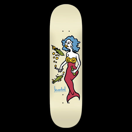Krooked DBX Team Mermaid Cream Skateboard Deck 8.5
