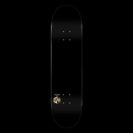 MINI LOGO DETONATOR "15" SKATEBOARD DECK SOLID BLACK - 7.75 x 31.08