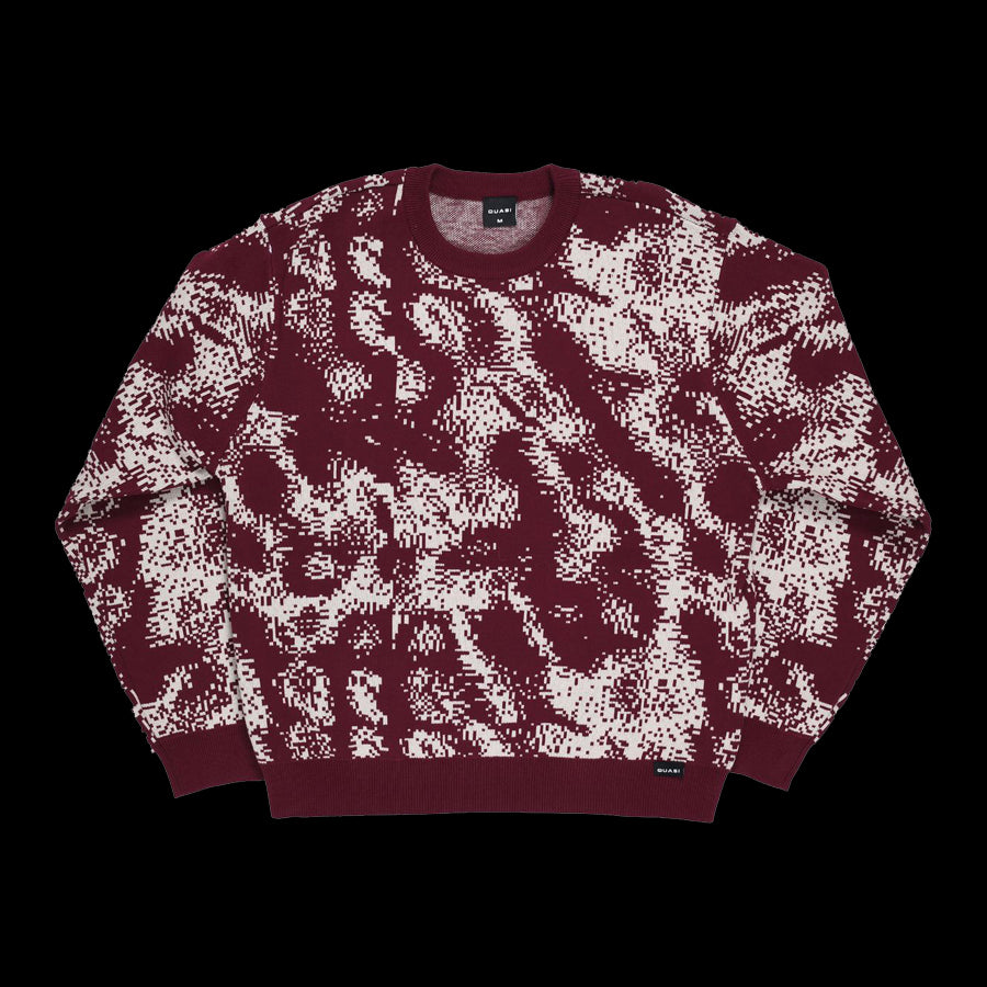 Quasi Moire Sweater - Rhubarb