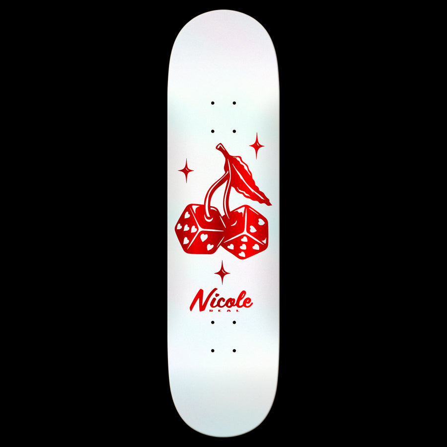 Real Nicole "Highroller" Twin Nose 8.0" Skateboard Deck
