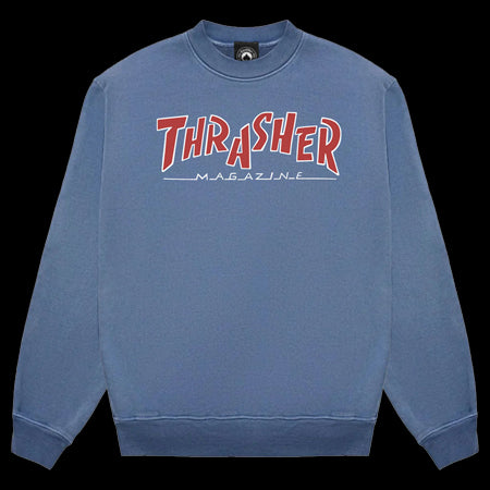 Thrasher Parra Mag Vintage Heavyweight Crewneck - Blue
