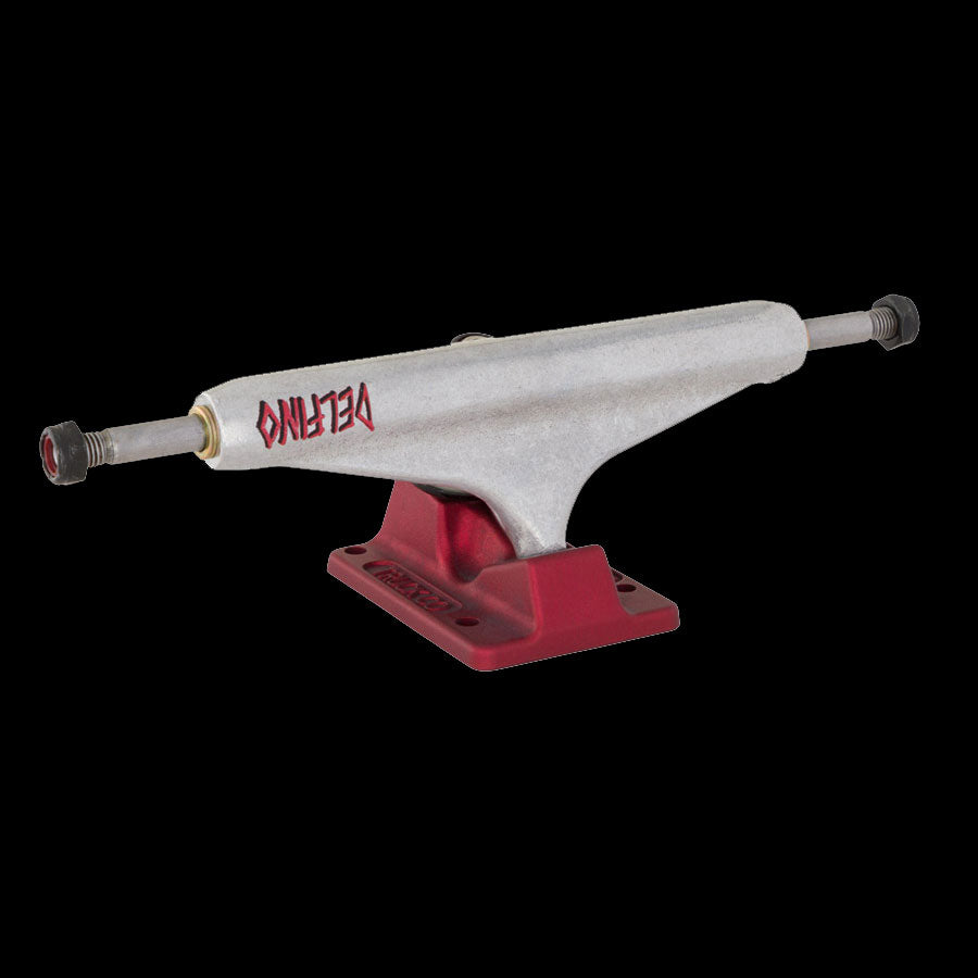 Independent Stage 11 Hollow Delfino Silver Red Standard Skateboard Trucks