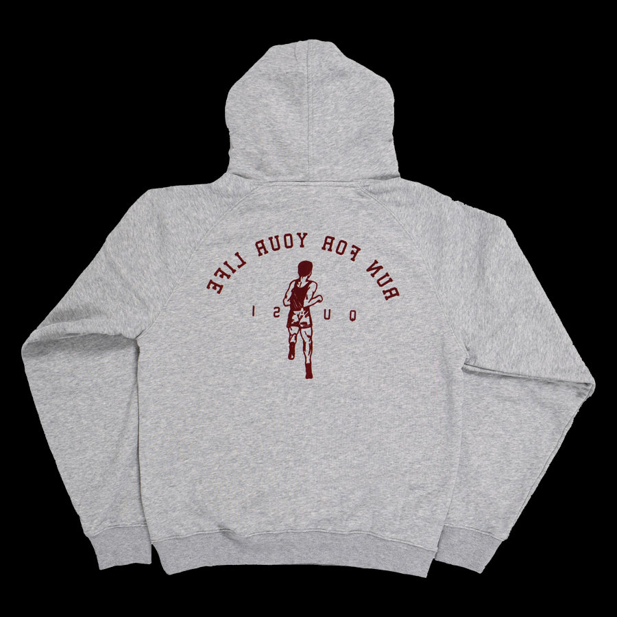 Quasi "Run" Hoodie - Heather Grey