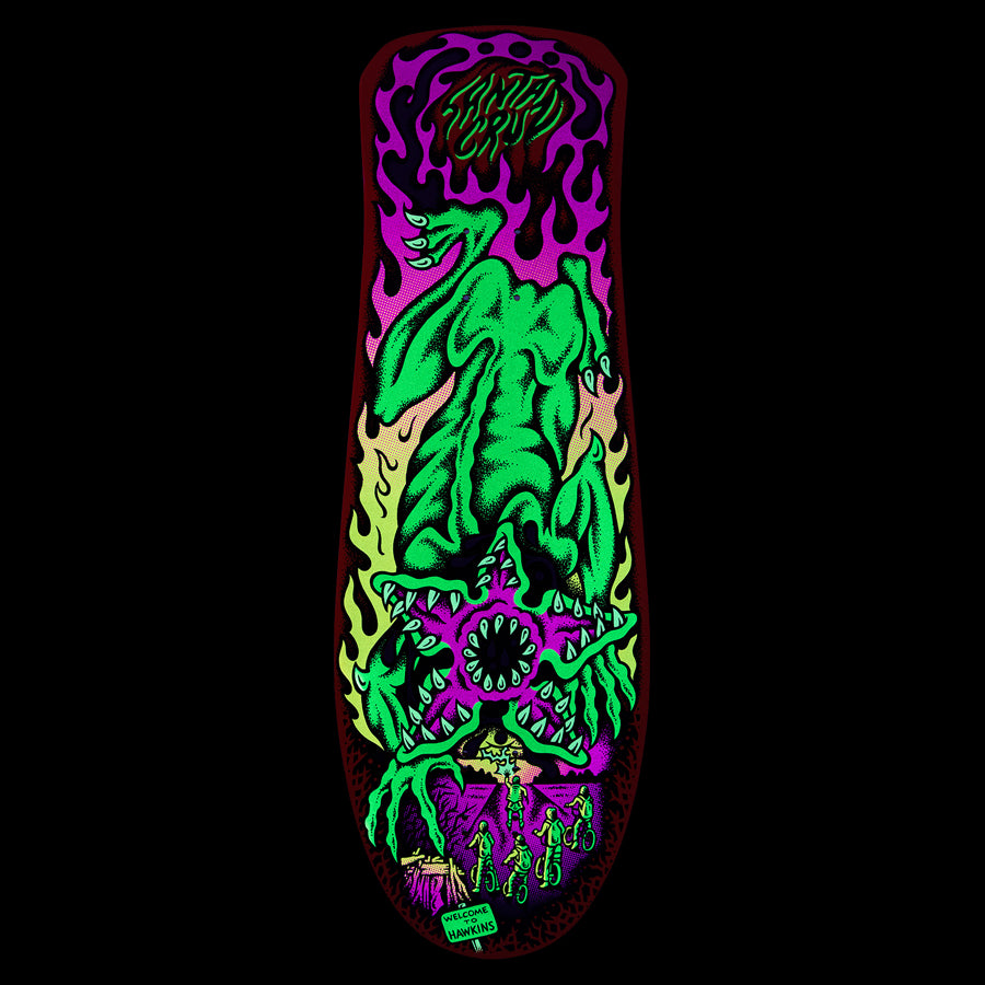 Santa Cruz Stranger Things Salba Demogorgon Skateboard Deck 10.3in x 31.1in