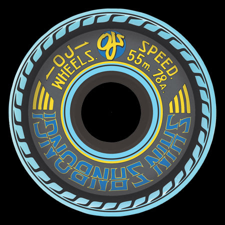 55mm Shin Sanbongi Mini Super Juice Blue 78a OJ Skateboard Wheels