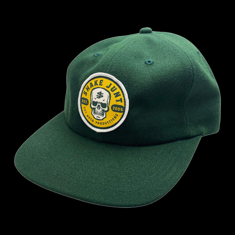 Shake Junt "Skull" Snapback Hat  - Green