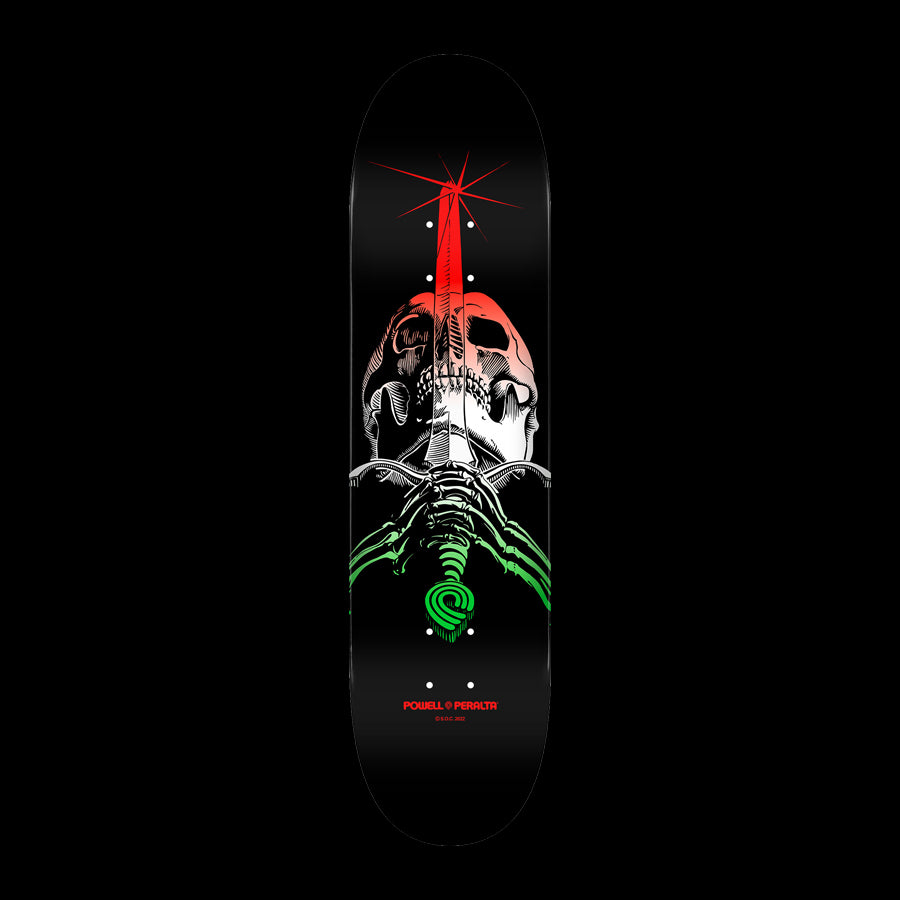 Powell Peralta "Skull & Sword" Skateboard Deck Green Fade 8.25 x 31.95