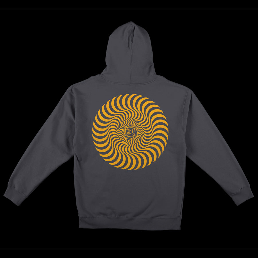 Spitfire Wheels Classic Swirl Zip Up Hoodie - Grey