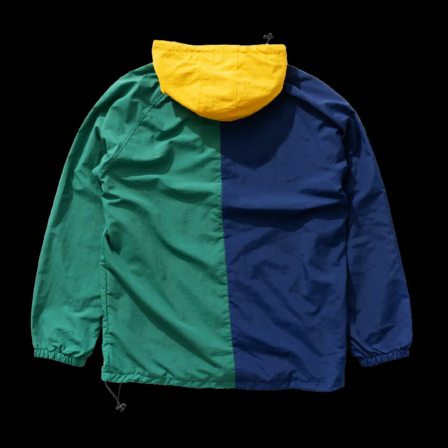 Spitfire Classic 87 Pop Over Jacket - Navy/Green/Yellow