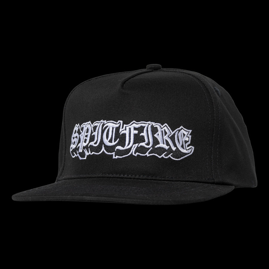 Spitfire Wheels Old E Drop Snapback Hat - Black
