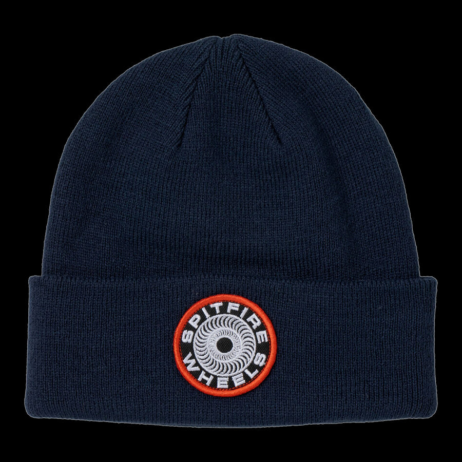 Spitfire Wheels Beanie Classic 87 Swirl Patch Cuff Navy/Black/Red