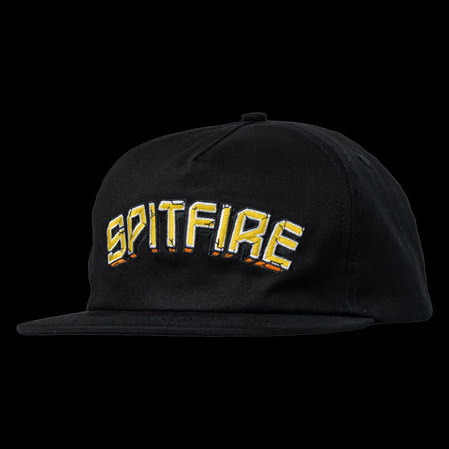 Spitfire "Heatwave" Adjustable Snapback Hat Unisex - Black